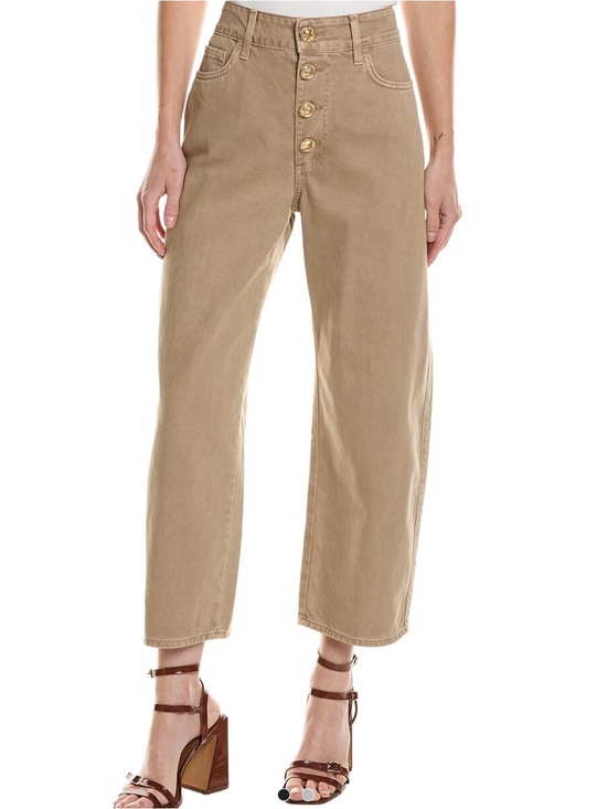 L'AGENCE Pants - L'AGENCE Liora High-Rise Wide-Leg ankle khaki Jean